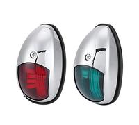 12V LED Marine Navigation Light, 2Pcs Waterproof Green Starboards Red Port Lamp Side Mount, Boat Bow Fishing Light, Deck Lights for 20m Boat Maximum