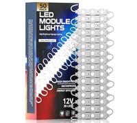 12V LED Module Light 10 Pcs Cool White IP65 Waterproof SMD Injection Light for Sign Board, Shop Name, Letter Sign, Backlight Decoration,Advertising Signs with Tape Adhesive Backside DIY Lighting