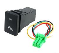 12V LED Push Button Switch with 15cm Cable and Flame Resistant ABS Housing for Toyota For Camry Yaris and Highlander