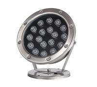 12V LED Underwater Spotlight, Waterproof IP68 Stainless Steel Lighting for Pools, Fountains & Ponds, 9W Cold White Low Voltage