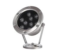 12V LED Underwater Spotlight, Waterproof IP68 Stainless Steel Lighting for Pools, Fountains & Ponds, 9W Cold White Low Voltage