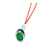 12V LED Warning Light Green 10mm Indicator Lamp Car Van Boat Indicator Light Pilot Dash Dashboard Panel Warning Lamp