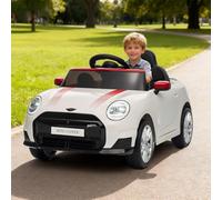 12V Licensed MINI COOPER Ride-on Car - Twin Motor Electric Toy with 2 Driving Modes, Bluetooth Music & All-Terrain Rubber Wheels - for Kids Aged 3-6 Years