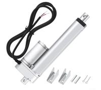 12V Linear Actuator 100mm Heavy Duty Electric Motor for Home Automation - Silent Self-Locking Window Opener Silver(100mm)