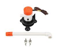 12V Livewell Pump 350GPH Submersible Aerator for Boat Baitwell | Adjustable nozzle controls flow up to 350 GPH for fresh or saltwater bait tanks