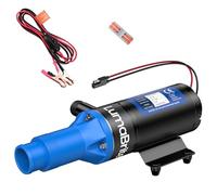 12V Macerator Pump for RV, 12 GPM (45 LPM) | 5 FT Macerator Pump System 12V for RV Caravans Anti-Clog with 4-Blade Chopper for RV, Boats, Yachts, Camper, & Marine
