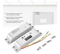 12V Magnetic Electric Drop Door Lock with 1000KG Holding, Adjustable 0/3/6s Delay, Cast Steel Cylinder, Signal Detection