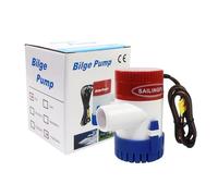 12V Marine Bilge Pump 1100GPH High-Flow Low-Noise Electric Submersible Bilge Pump is Suitable for Yachts, Ships and Swimming Pools