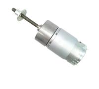 12V Micro Electirc Motor 12rpm-960rpm JGB37-555 with Flange Long Shaft DC Motor 24V M6 Threaded Shaft(Package A,66RPM_12V)