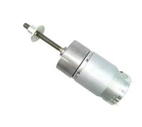 12V Micro Electirc Motor 12rpm-960rpm JGB37-555 with Flange Long Shaft DC Motor 24V M6 Threaded Shaft(Package H,22rpm,24V)