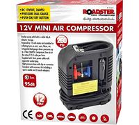 12V Mini Air Compressor - for Tyres, Car Pump, Bike, Shed, Motorcycle | Portable, 260 Psi Dial, Multi Purpose Automotive Mechanical Tyre Compress | Home, DIY
