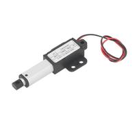 12V Mini Electric Linear Actuator 20mm Stroke 150N Thrust, Aluminum Tube and ABS Mounting Connector, Ideal for Home Automation Lifting Workbench