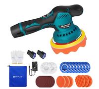 12V Mini Polisher Kit, Cordless Orbital Polishing Machine, Cordless Car Buffer Polisher, 8 Variable Speed for Car Care Furniture Polishing Sanding