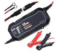 12V Motorcycle Battery Charger 1500mA Waterproof Automatic Charging Tool Maintainer For Car Trickle Powerful Rapid Charging