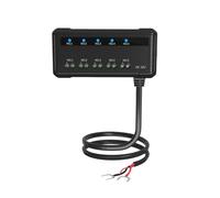 12V Motorcycle Fuse Box 20A Low Profile Terminal Block Holder w/LED Indicator 5 Circuits Protection Battery Relay for Cars Motorcycles ATV UTV Boat 12 Volt Vehicles