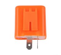 12V Motorcycle LED Indicator Flasher Relay 2 Pin Adjustable Speed 50 200 Times/Minute for Turn Signals, Automatic Polarity and Overload Protection