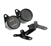 12V Motorcycle Tachometer Speedometer Dual Odometer Gauge 13000 RPM with LED Backlight Signal Lights