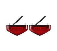 12V Motorcycle Tail Rear Light Lamp Taillight Brake Stop Lights License Plate Light Moto Parts Accessories Tail Light(Color 023)