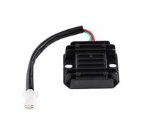 12V Motorcycle Voltage Regulator 4 Wires Pins Rectifier For 10-20 Scooter Moped Rectifier(Black)