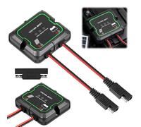 12V MPPT Solar Charge Controller, Waterproof Portable Solar Panel Regulator with 3 LED Indicators, Multi-Protection | For LiFePO4, AGM, Gel, Lead Acid | RV, Camping, Off Grid System