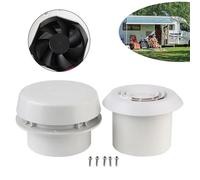 12V Mushroom RV Roof Vent Ventilation Fan Waterproof Exhaust Cooling Fan Noiseless Energy-saving for Camper Van Caravan Trailer Motorhome Smoke Dome (Silent fan)
