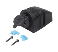 12V or 24V Dual USB Charging Port with Mounting Housing for Motorhome For Caravan Camper Van Boat Trailer