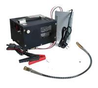 12V PCP Air Compressor 300Bar 4500Psi Portable Compressor with Power Adapter for Diving Tank Compatible with TUXING TXES061 Model(Voltage: 220V-12V)