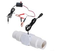 12V Plastic Inline Duct Blower Fan for Continuous Air Exchange in Bathrooms, Indoor Gardens, Kitchens, and Enclosed Workspaces (50mm)