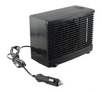 12V Portable Air Cooler Mini Air Conditioner Water Cooled Fan Air Purifier Low Noise for Car Camper Van RV Boat Truck Cab Desk Black Personal Cooling Device Compact Design