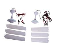 12V Portable Ceiling Fan, 19.7 ” / 27.5 ' ' Hanging Ceiling 3 Leaves Hanging Camping Tent for Outdoor Camping Tent Battery Powered
