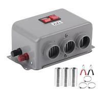 12V Portable Compact Car Heater, 3 Hole 600W-800W Winter Fast Heating Warmer Frost Removing Low Noise