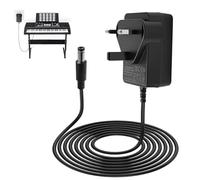 12V Power Adapter for Yamaha Keyboard, piano keyboard charger for yamaha DC/AC 12V 2A Power Supply Charger for PSR DGX YPG YPT DD, EZ, P Series Electronic Piano, 1.5m Cable