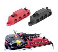 12V Power Distribution Block 250A Bus Bar Terminal Block M6 Car Terminal Studs M8 M10 Screw Wiring Connector 48V 300V IDGTTLDF