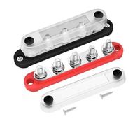 12V Power Distribution Block 5 x 5/16" (M8) Terminal Studs 12V Bus Bar Max 300V AC 48V DC Battery Distribution Block IDGTTLDF
