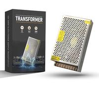 12V Power Supply 16.66A 200W Universal Regulated Switching, Converter AC 110/220V to DC 12 Volt LED Power Adapter, Transformer, Driver for CCTV, LED Strip light, Radio, Computer Project (200W)