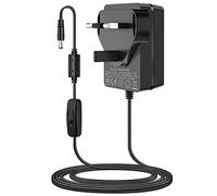 12V Power Supply Adaptor for Yamaha Keyboard Charger, Compatible with Yamaha PA-130a PA-130b PA-150b P45 PA-3b PA-3c PA-5d PSR-210 PSR-78 P125 EZ-220 EZ-300 Electronic Piano Cable.