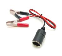 12V Pure Copper Battery Clip to Cigarette Lighter Adapter | Heavy-Duty Clips Power Cable with 40A Capacity & Multi-Purpose Connector Head - Universal for Car, Boat & Camping
