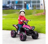 HOMCOM 12V Electric Quad Bikes for Kids Ride On Car ATV Toy for 3-5 Years Pink