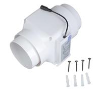 12V Quiet Inline Pipe Ventilation Exhaust Fan Suitable for Heating Cooling Ome Garden Bathroom Extractor Multi Use Fan