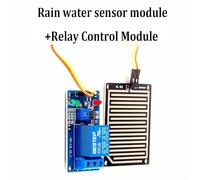 12V Rain Sensor Module for Water Detection & Raindrop - Compatible with for Raspberry Pi and for Arduino, 5.0x4.0cm FR-4 PCB, for Relay Output (
