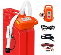 12v Rechargeable Fuel Transfer Pump, Electric Gas Can Pump with Auto-Stop Sensor, Automatic Fuel Transfer Pump with 72" Long Hose, Portable Lithium Battery Gas Transfer Pump for Gasoline, Oil, Diesel
