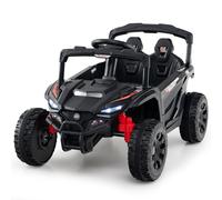 12V Ride On Car Electric UTV Truck With Remote Control Gymax Black One Size