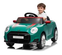 12V Ride-on Car, Licensed BMW Mini Cooper Electric Car for Children, Official Mini Electric Ride-on Toy with Remote Control, LED Lights, Soft Start, Plastic Seat & Wheels for Boys & Girls