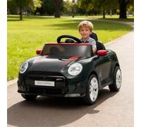12V Ride on Car, Licensed MINI COOPER Electric Cars with 2 Driving Modes & Twin Motors, Powered Ride on Toy with Bluetooth Wireless Music & All-Terrain Rubber Wheels for for 3-6 Years Old
