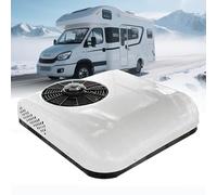 12V Rooftop RV Air Conditioner - Rooftop Air Conditioner - Top Mounted Parking Cool&Heat Air Conditioner for Truck, RV, Forklift, Construction Vehicle, Crane, Van