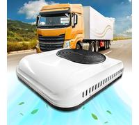 12V RV and Truck Air Conditioner, Split Electric DC Cooling and Heating Unit for Semi-Truck, Tractor, Crane, Pickup, Excavators Parking Comfort