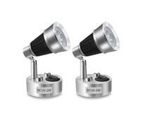 12V RV Reading Lamp, Bonlux 3W RV Reading Light 12V RV Interior Light for Caravan, Van, Boat Motorhome, Warm White 3000K, 2-Pack