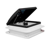 12V RV Roof Vent, Adjustable Caravan Air Vent Ventilation, 14" x 14" RV Roof Vent Cover, Motorhome Ceiling Ventilation Lid for RV Trailer Caravan Camping (with LED Light)