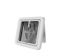12V RV Roof Vent Caravan Simple Ventilation Exhaust Fan, White Lid for Travel Trailer Motorhome Bathroom