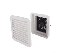12V RV Ventilation Fan 4W Side Air Exhaust for Trailer for caravan Low Noise Dustproof Plastic White 205x186x65mm Strong Wind Air Outlet(Strong wind)